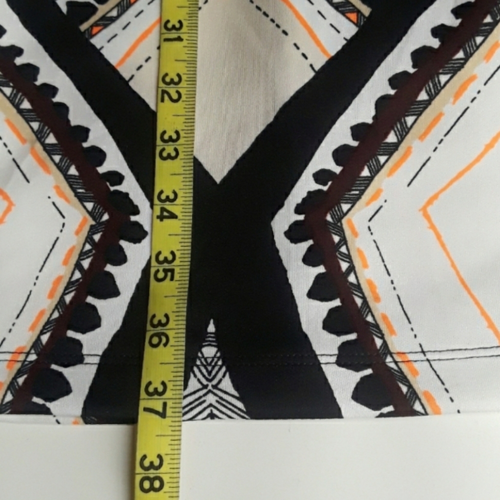 MOSSIMO Tribal Geometric Print Fit and Flare Sleeveless Dress Large - Picture 6 of 7